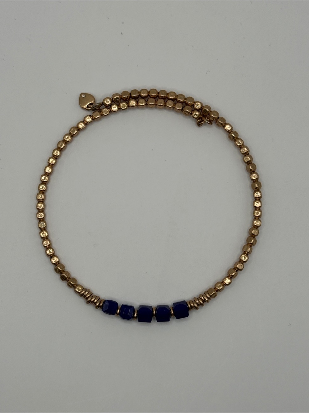 Keep Collective - Rose Gold and Blue Beaded Bracelet